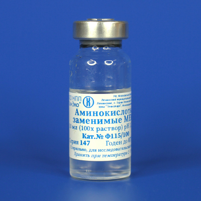 Аминокислоты заменимые для среды МЕМ, 100-х раствор, стер., стекло