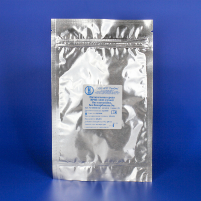 Сухая среда RPMI-1640 без глутамина и бикарбоната Na, на 2 л